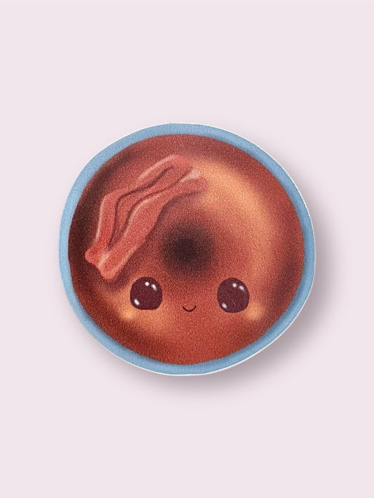 donut go bacon my heart 2” sticker