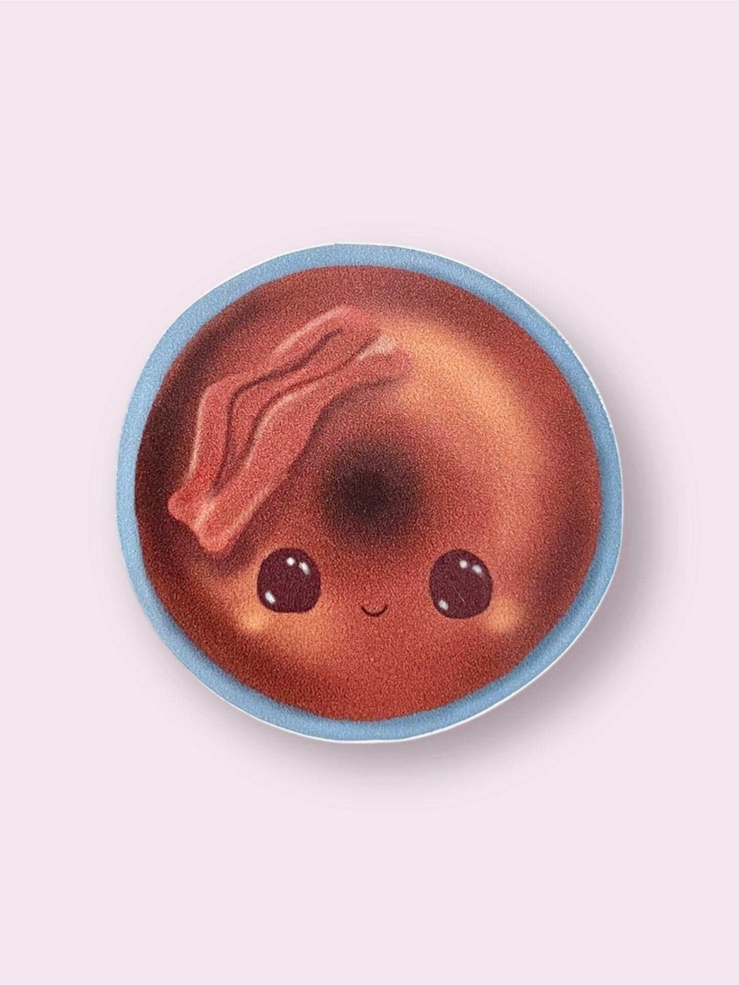 donut go bacon my heart 2” sticker